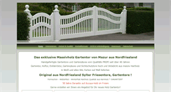 Desktop Screenshot of gartentor-mazur.de
